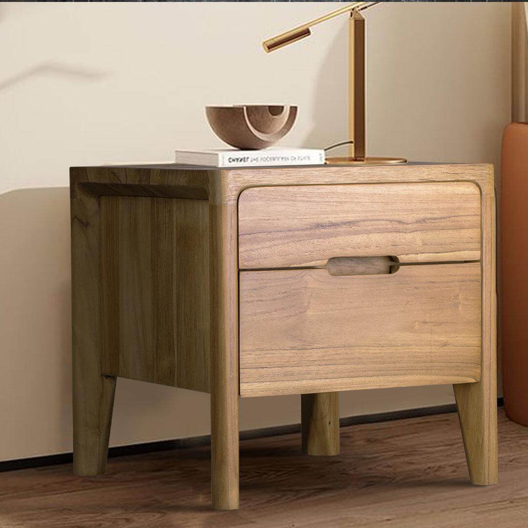 teak bedside table
