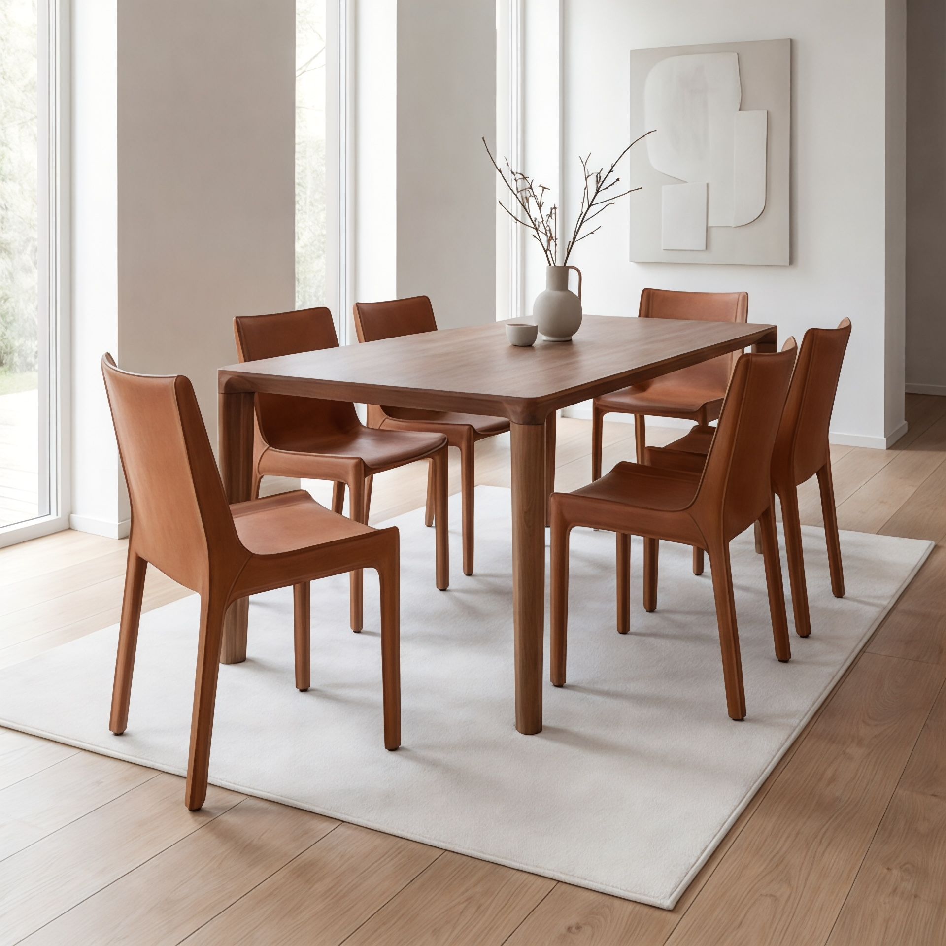 A woman enjoying a drink at a teak dining table, highlighting the elegance of solid wood designs by ReTeka.