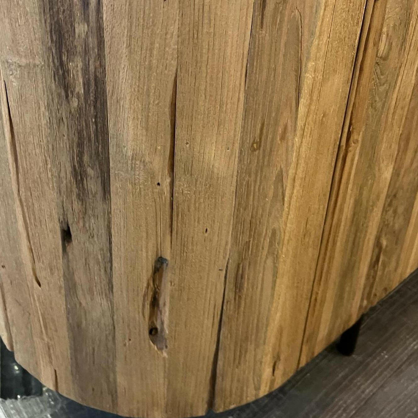 KUNO CURVED BUFFET SIDEBOARD WITH 4 DOORS