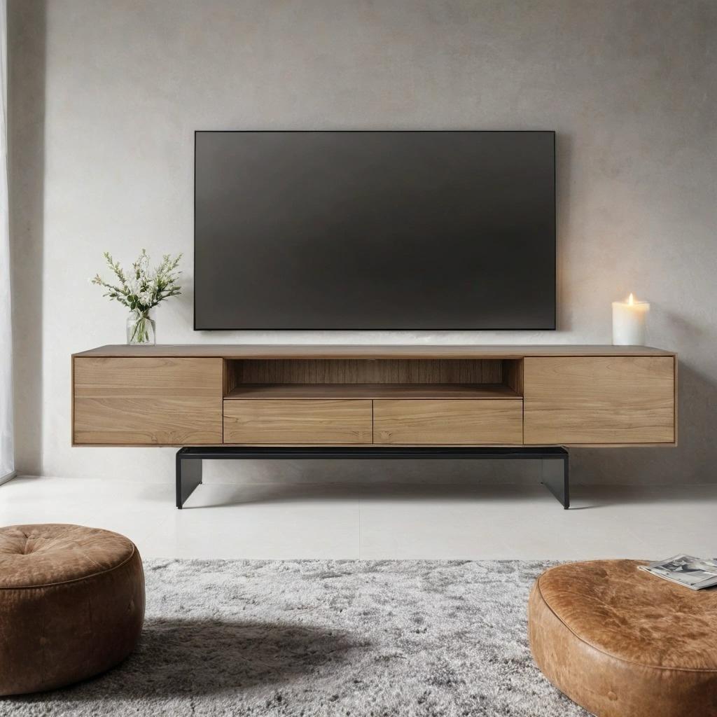 KENZO ENTERTAINMENT UNIT WITH 2 DOORS 2 DRAWERS
