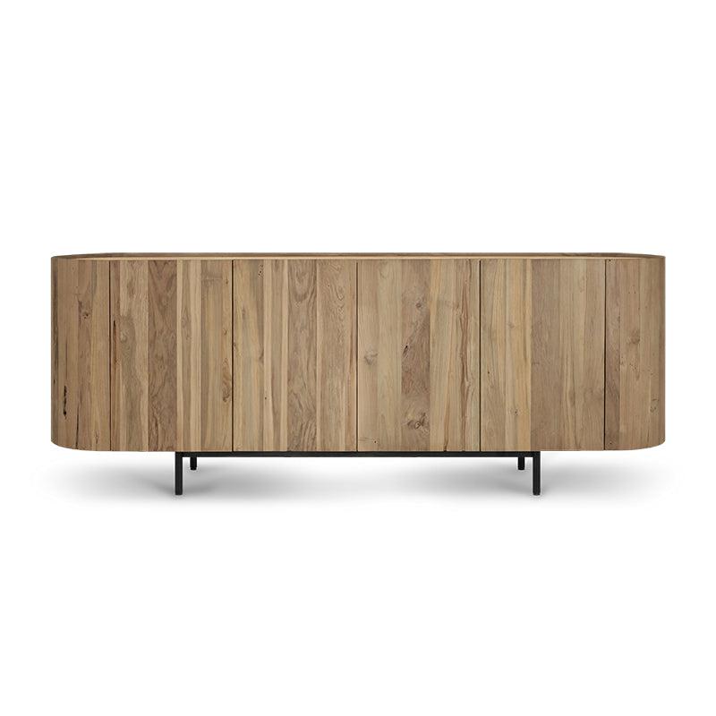 KUNO CURVED BUFFET SIDEBOARD WITH 4 DOORS