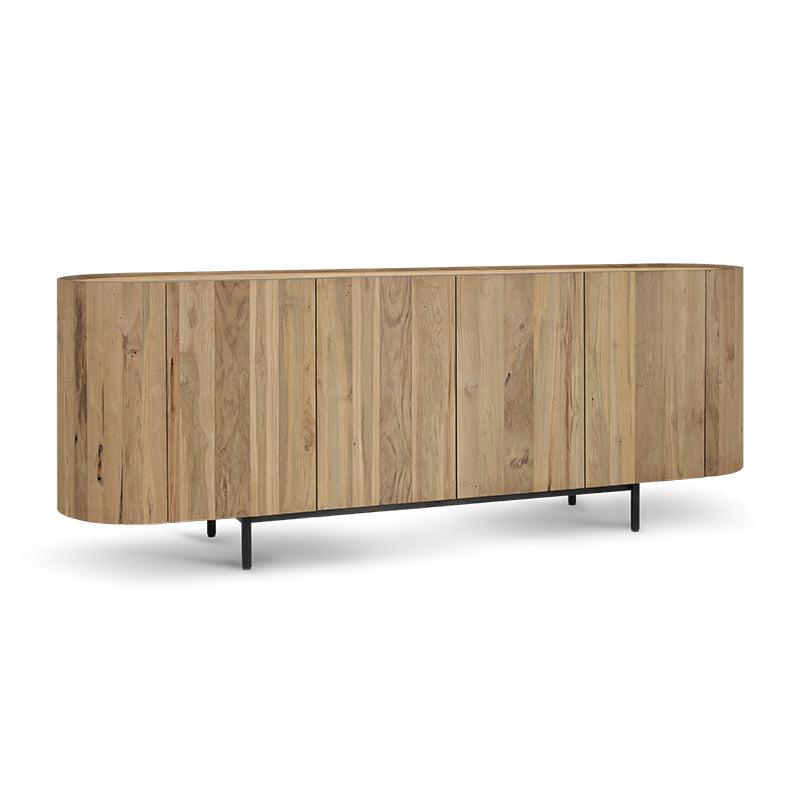 KUNO CURVED BUFFET SIDEBOARD WITH 4 DOORS