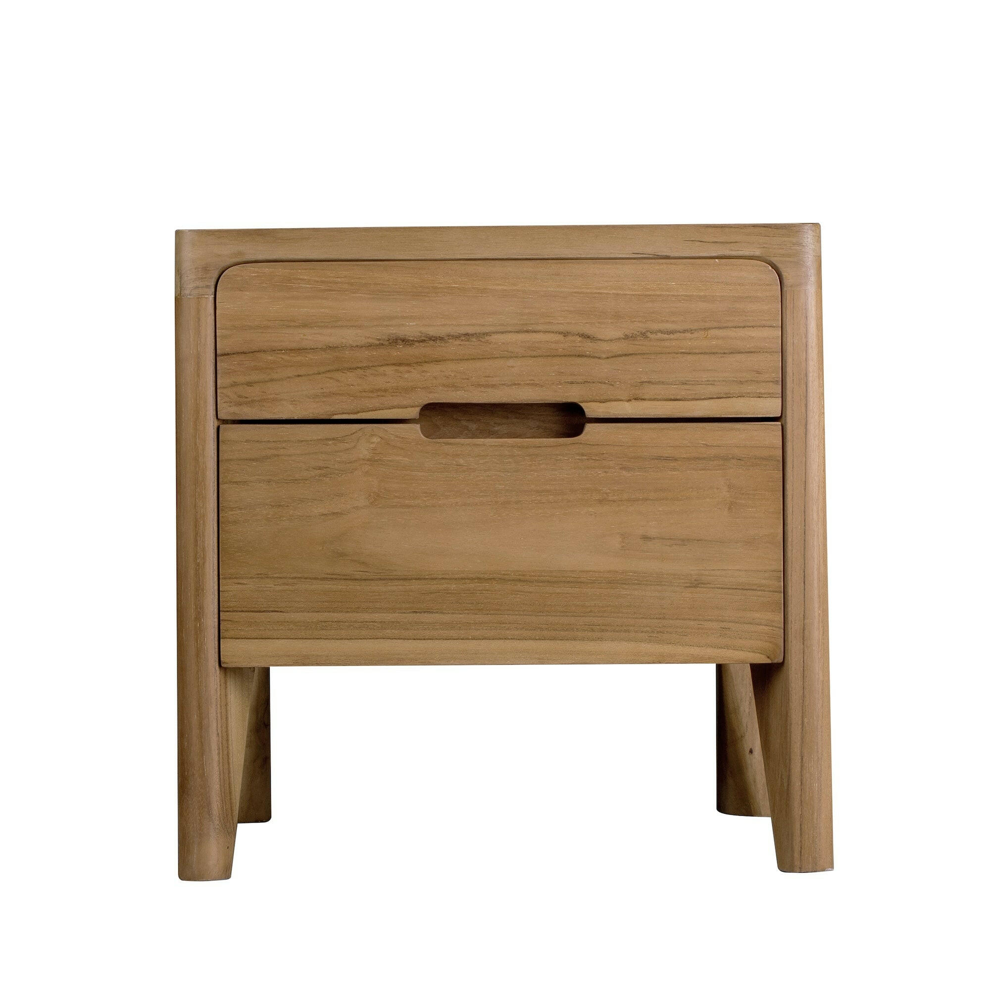 GLIDE BEDSIDE TABLE WITH 2 DRAWERS