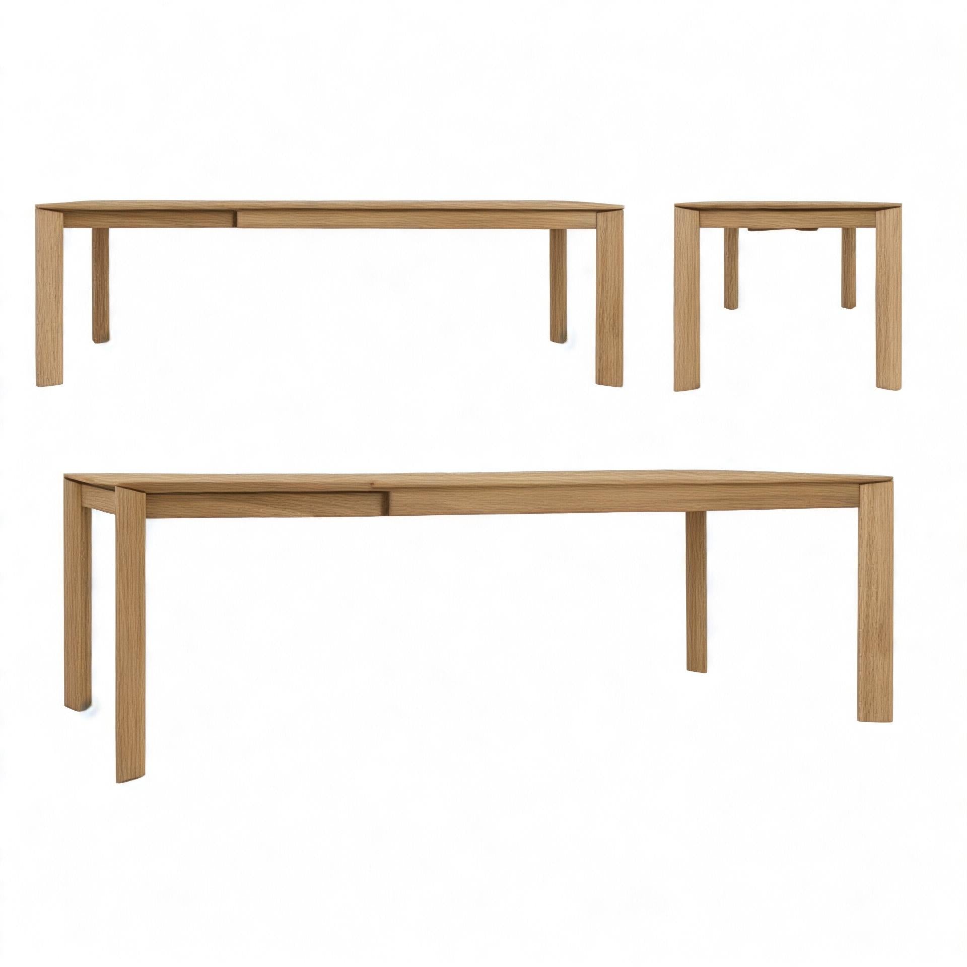 Talia teak dining table profiles