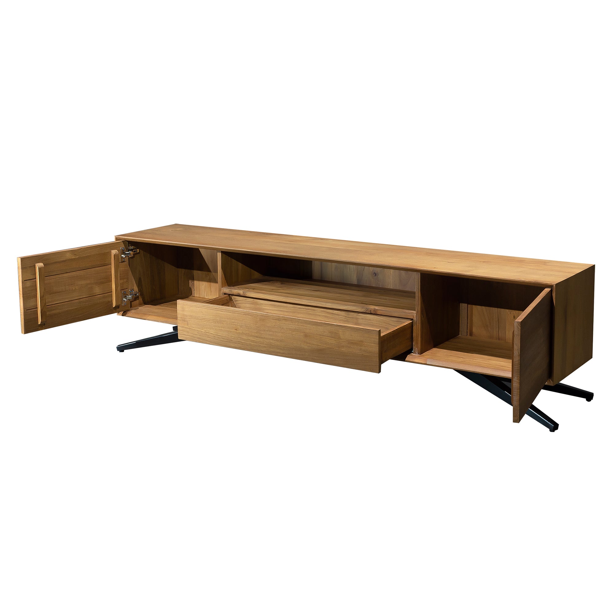 VICTORY ENTERTAINMENT UNIT WITH SINGLE DRAWER AND 2 DOORS