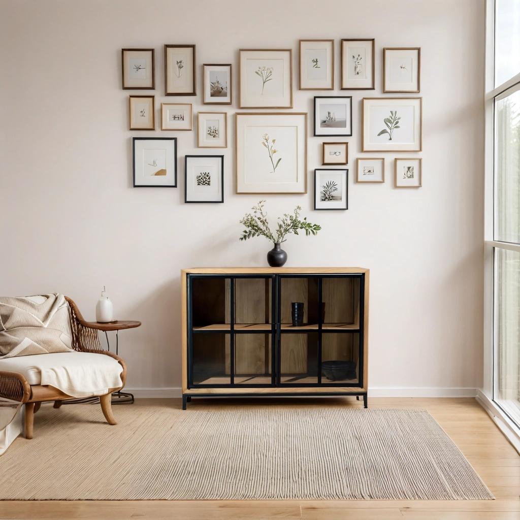 JIWA BUFFET SIDEBOARD WITH 2 GLASS DOORS