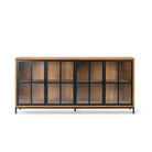 Buffet Sideboard With 4 Glass Doors Recycled Teak | Jiwa