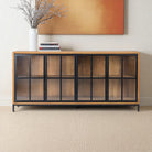 Buffet Sideboard With 4 Glass Doors Recycled Teak | Jiwa