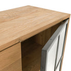 Buffet Sideboard With 3 Drawers and 2 Glass Doors Recycled Teak | Jiwa