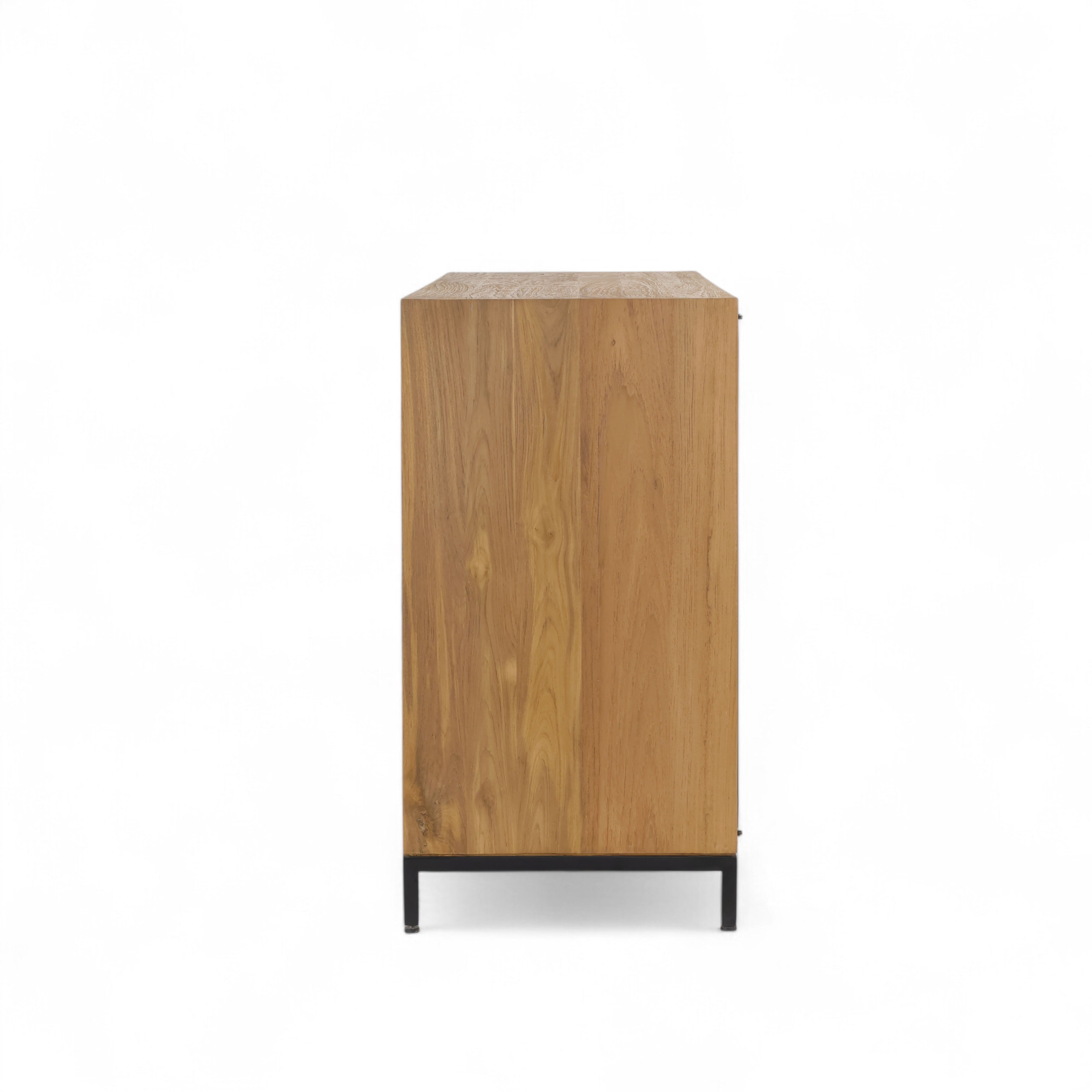 Buffet Sideboard With 3 Drawers and 2 Glass Doors Recycled Teak | Jiwa