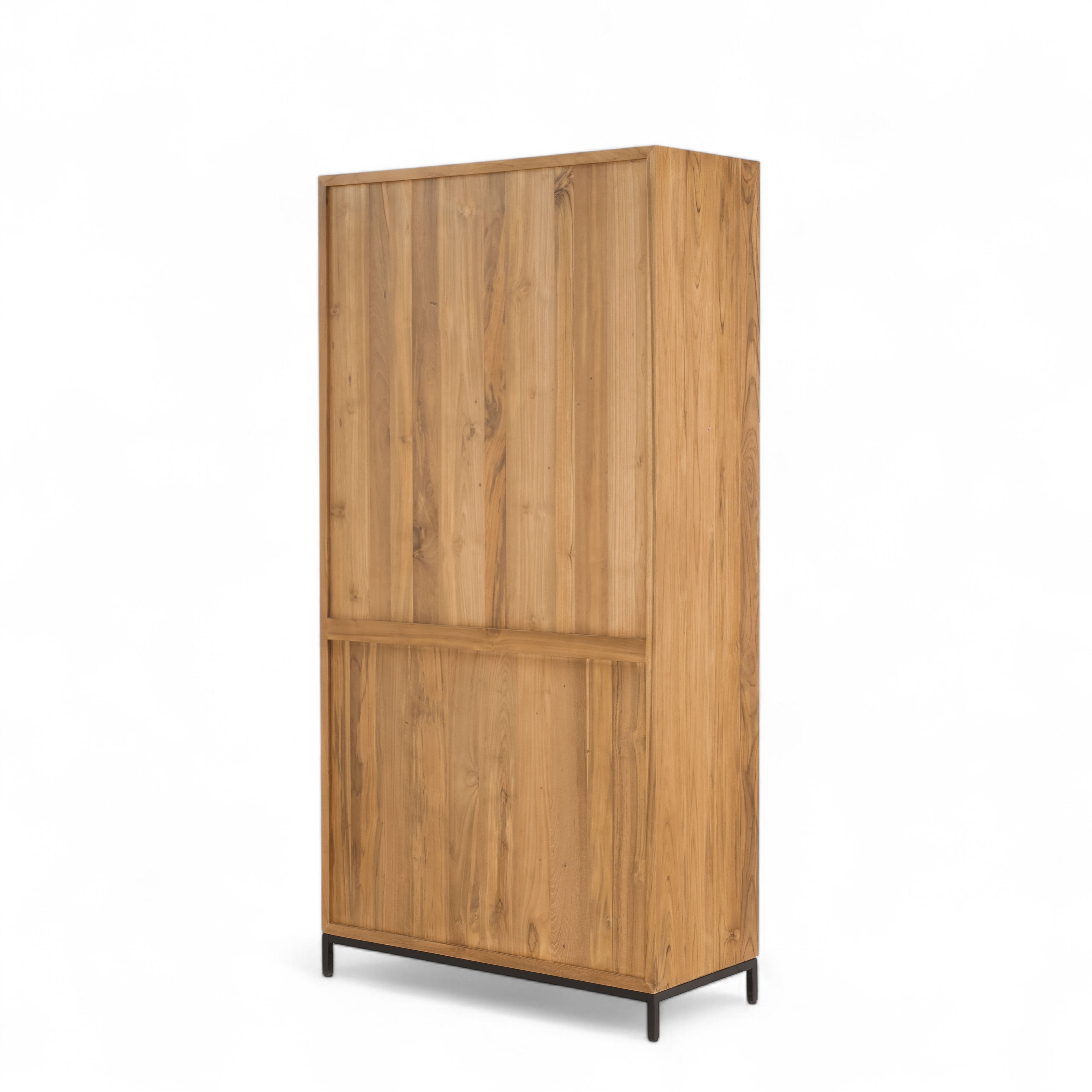 Display Cabinet 2 Glass Doors Recycled Teak | JIwa