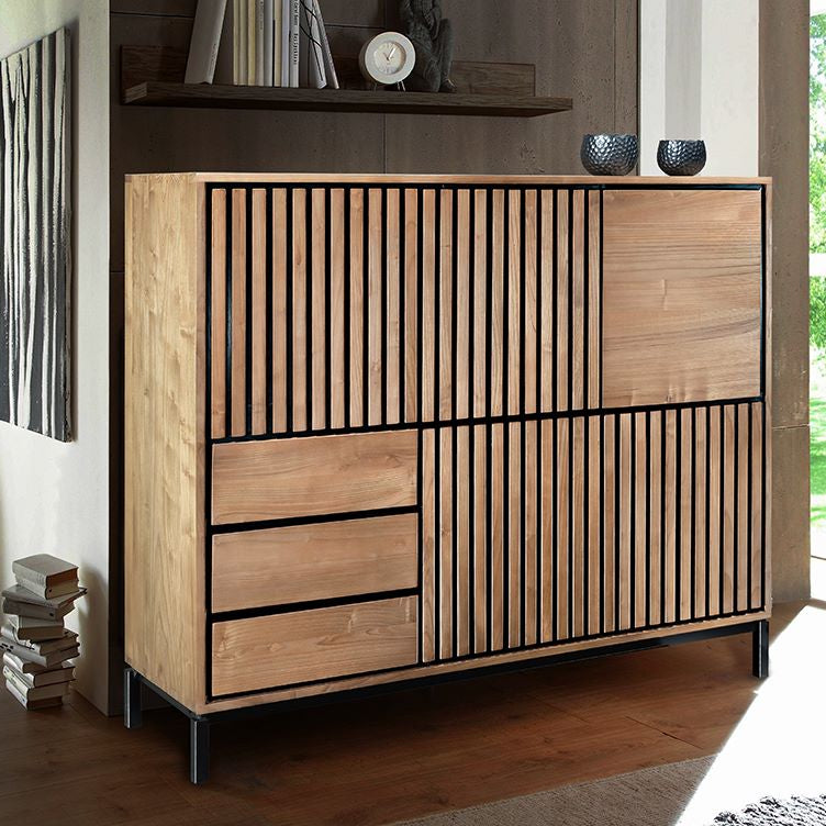 Lines Highboard Tall Storage Cabinet