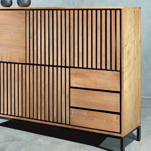 Lines Highboard Tall Storage Cabinet