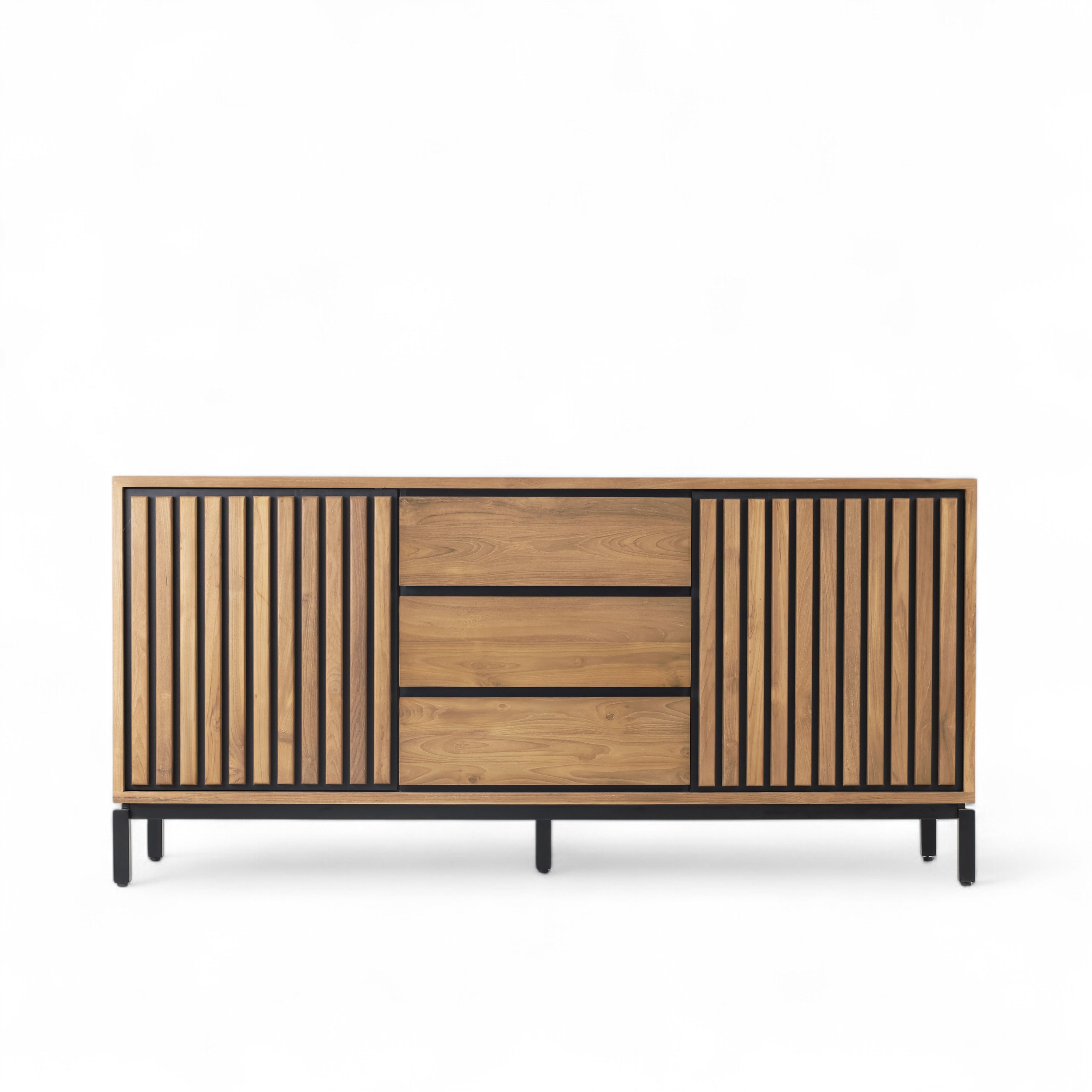 Buffet Sideboard Centre Drawers Recycled Teak | Lines