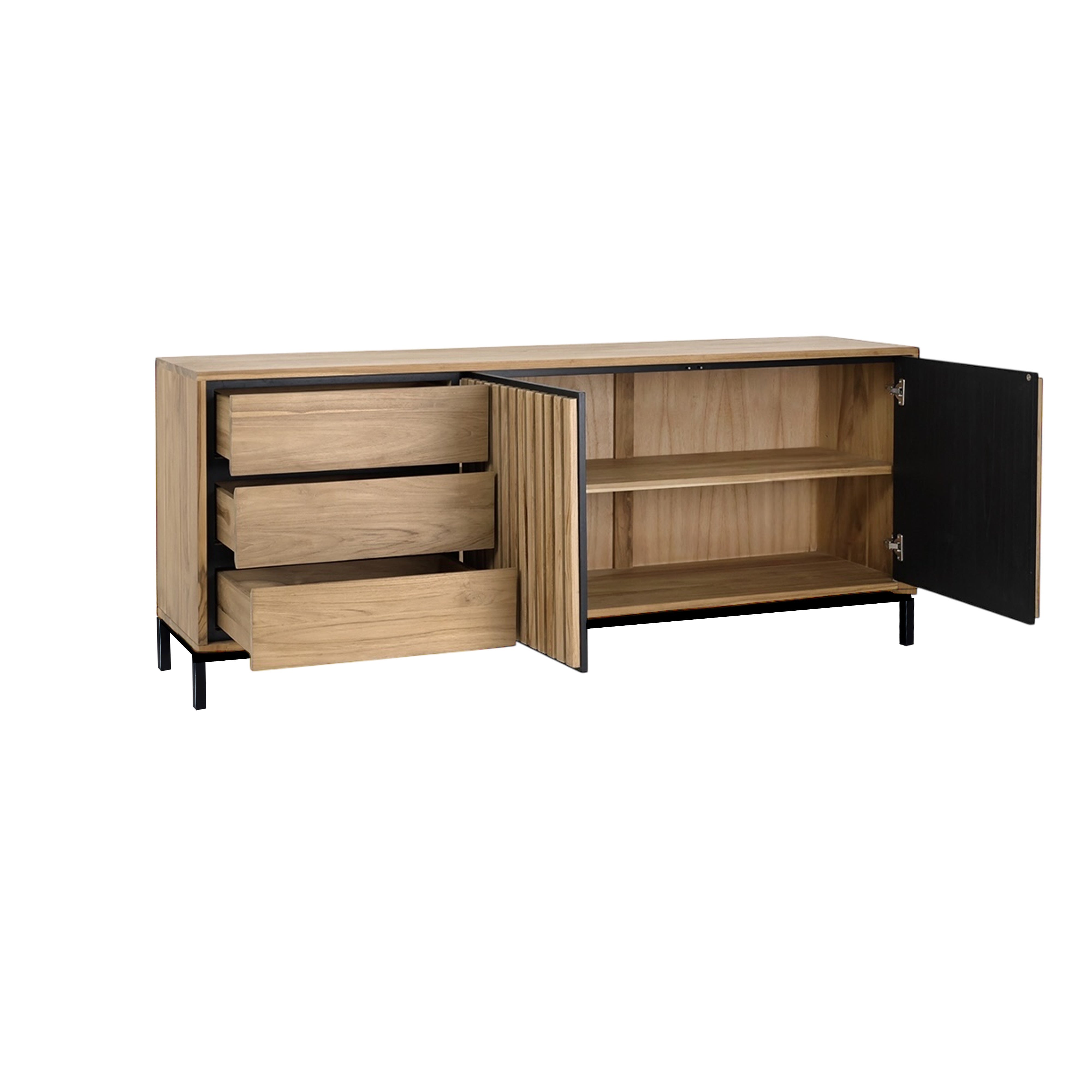 LINES BUFFET SIDEBOARD WITH 2 DOORS AND 3 DRAWERS
