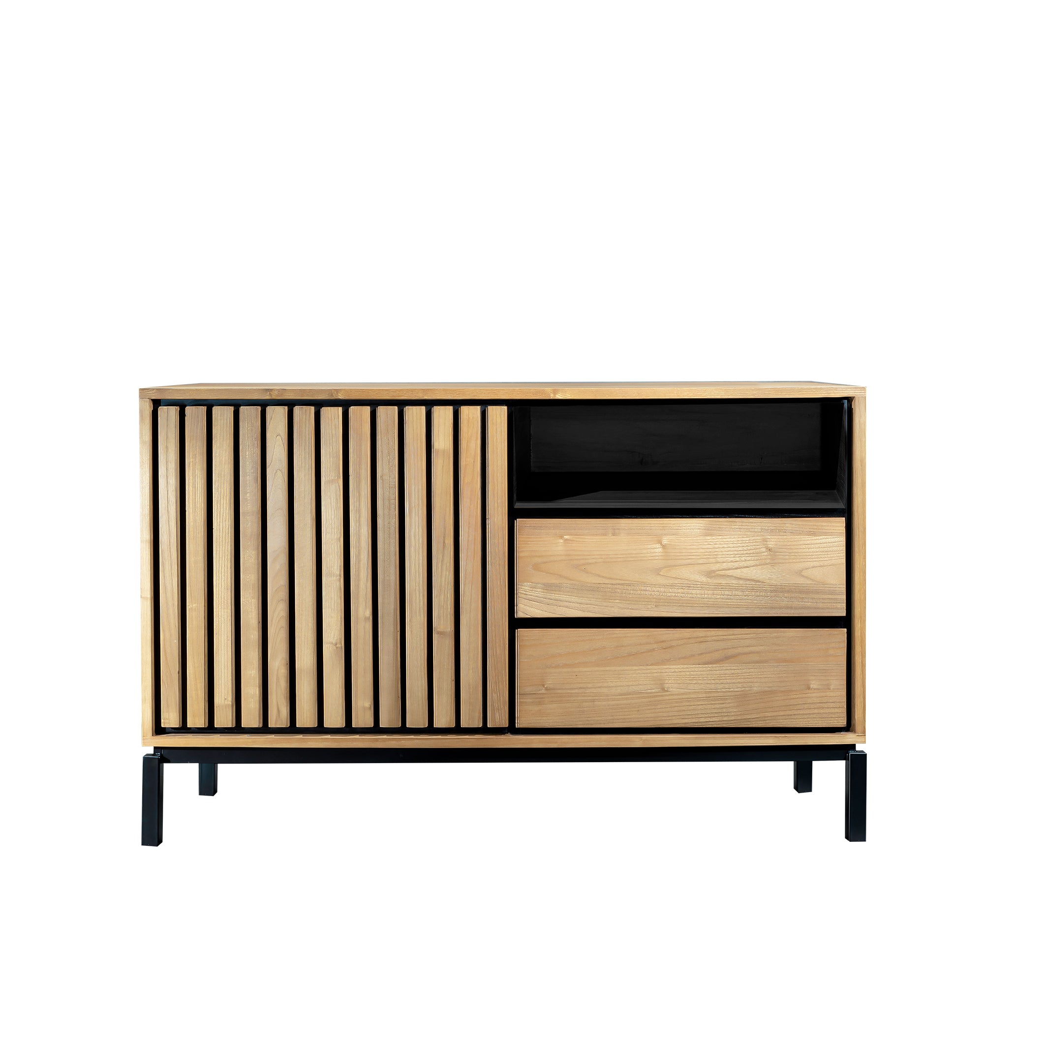 LINES SMALL BUFFET SIDEBOARD WITH 2 DRAWERS