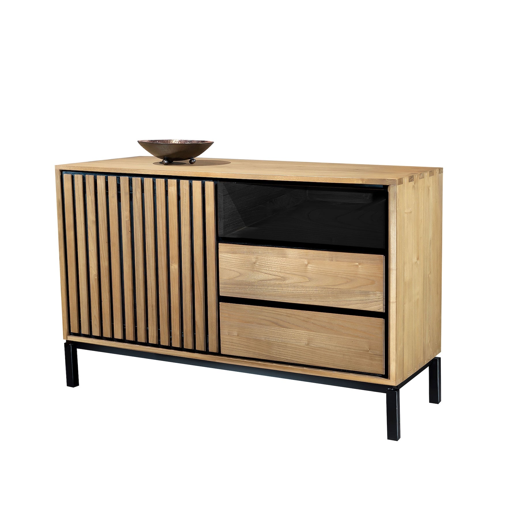 LINES SMALL BUFFET SIDEBOARD WITH 2 DRAWERS