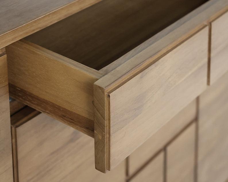 MONDRIAN BUFFET SIDEBOARD WITH 4 DRAWERS AND 4 DOORS