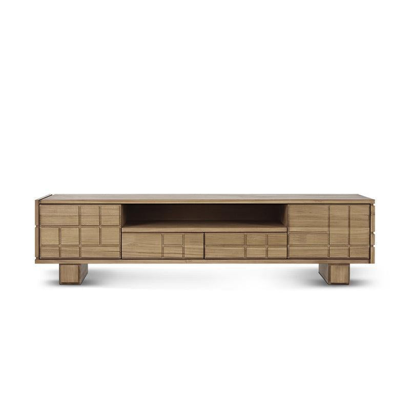 MONDRIAN ENTERTAINMENT UNIT WITH 2 DRAWERS AND 2 DOORS