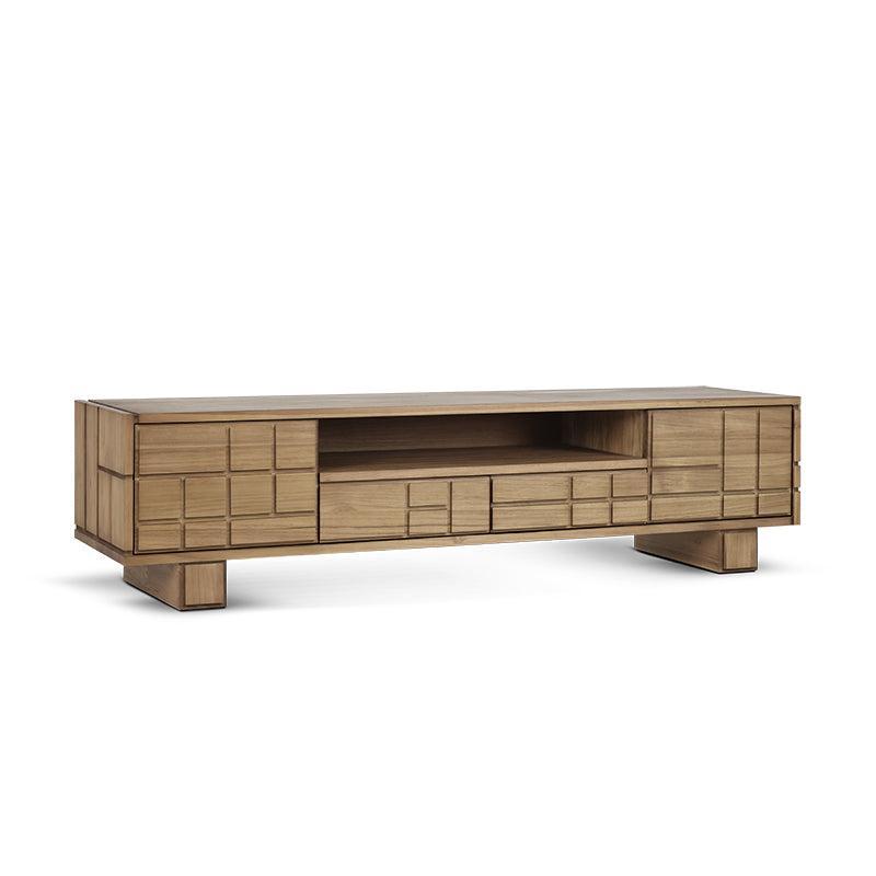 MONDRIAN ENTERTAINMENT UNIT WITH 2 DRAWERS AND 2 DOORS