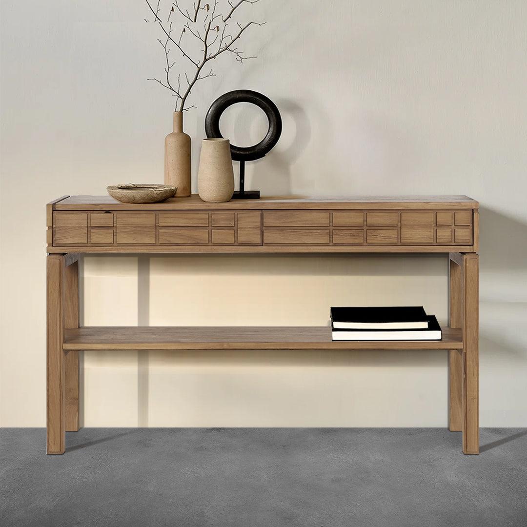 MONDRIAN CONSOLE TABLE WITH 2 DRAWERS