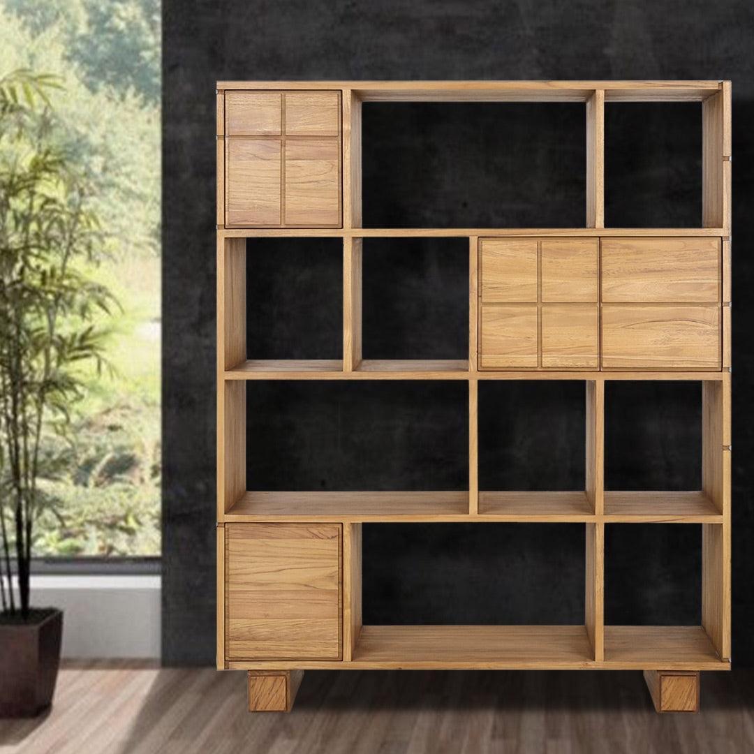 MONDRIAN SHELVING UNIT WITH 4 DOORS