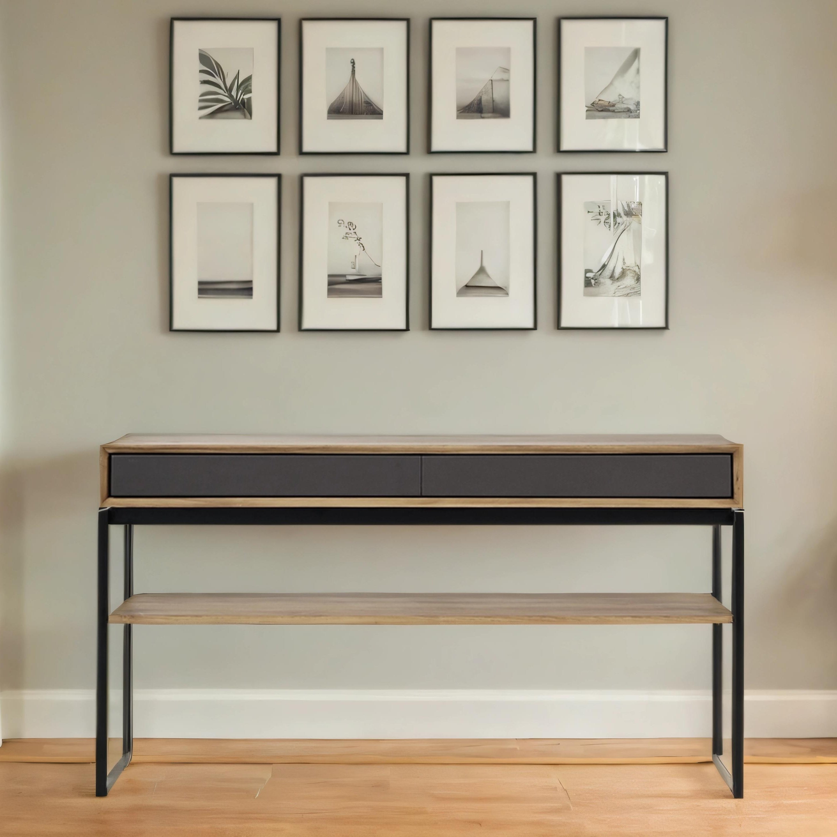 CITRA CONSOLE TABLE WITH 2 DRAWERS AND SHELF