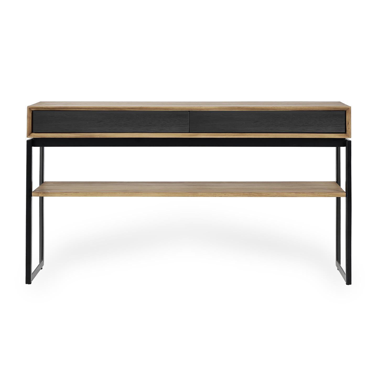 CITRA CONSOLE TABLE WITH 2 DRAWERS AND SHELF