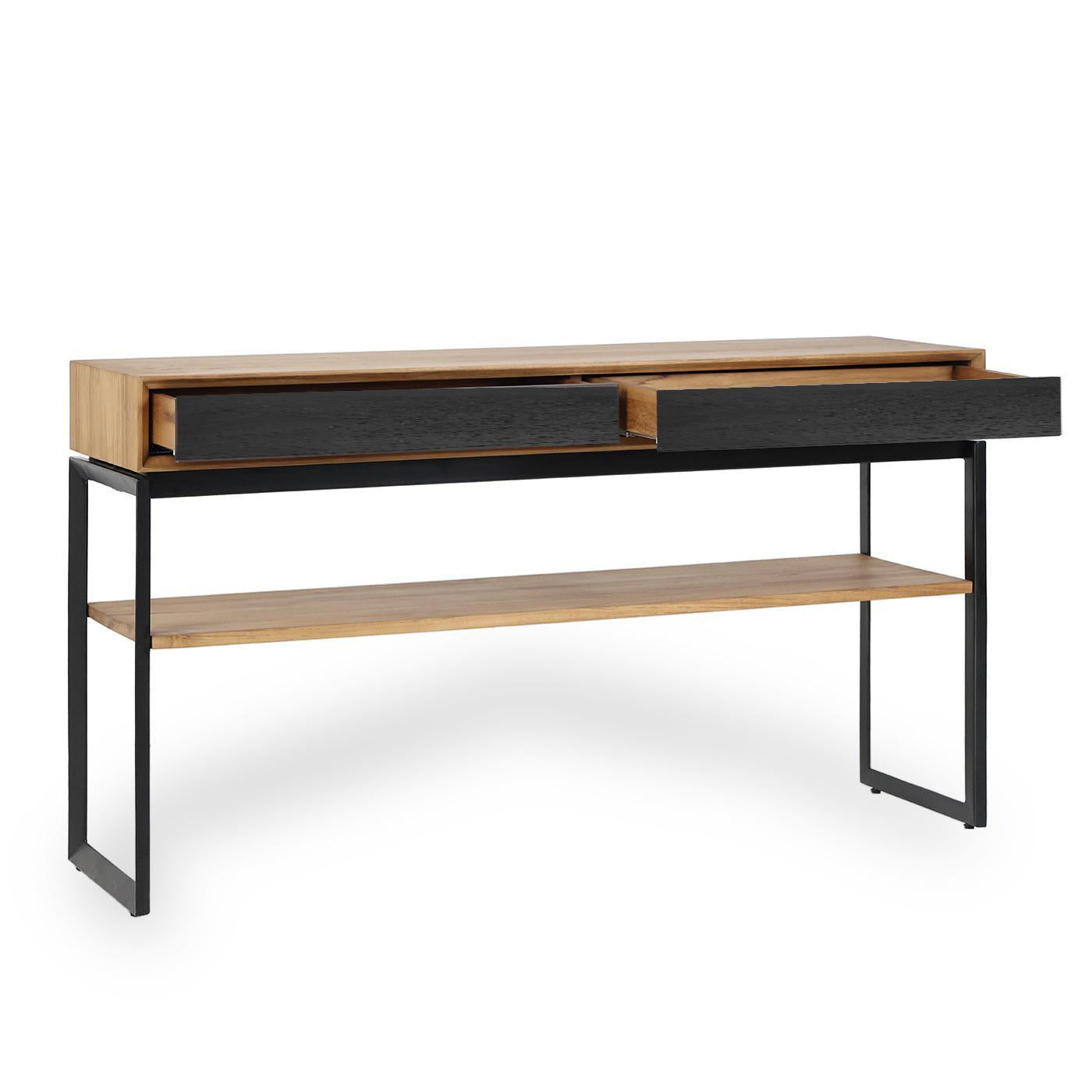 CITRA CONSOLE TABLE WITH 2 DRAWERS AND SHELF