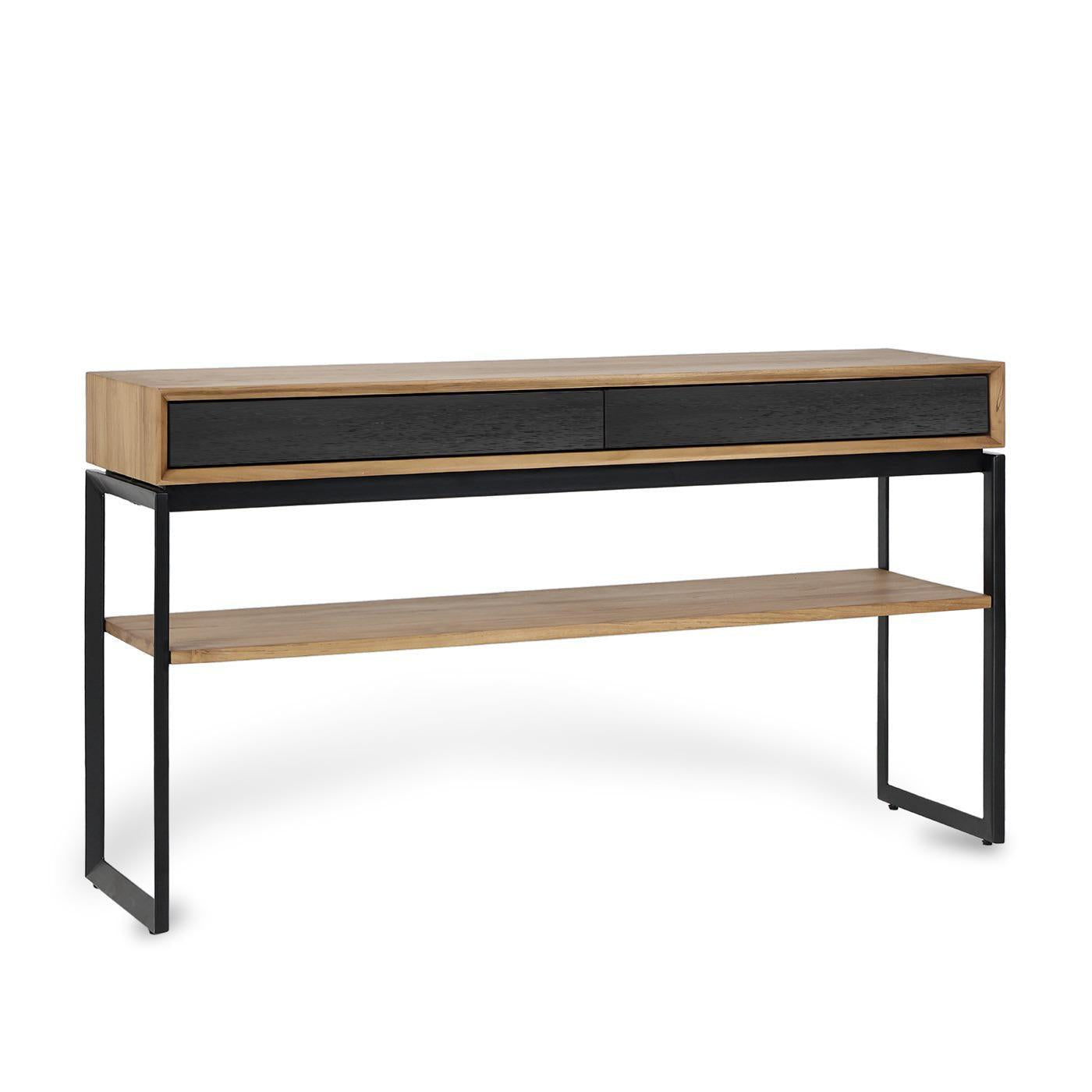 CITRA CONSOLE TABLE WITH 2 DRAWERS AND SHELF