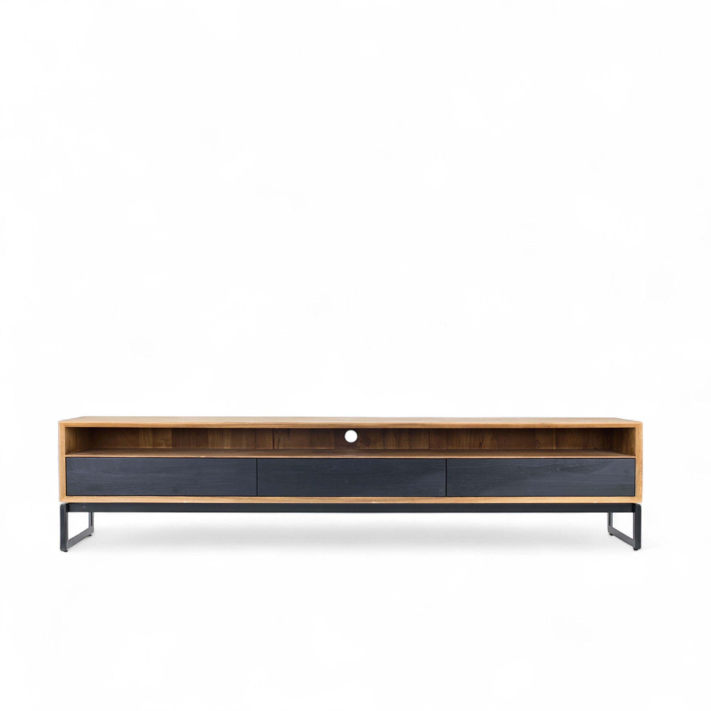 Entertainment Unit Lowline With 3 Drawers Recycled Teak | Citra