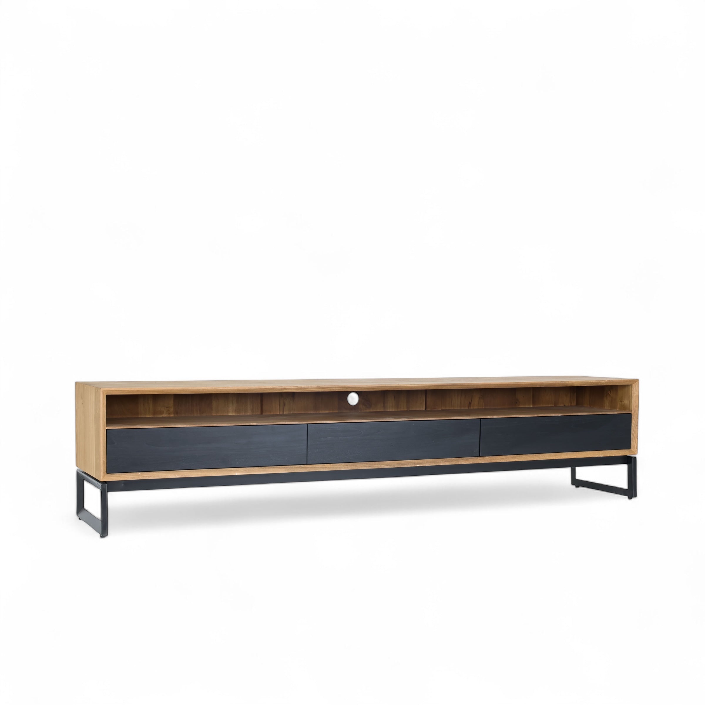 Entertainment Unit Lowline With 3 Drawers Recycled Teak | Citra