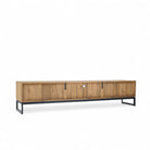Entertainment Unit Lowline With 3 Drawers Recycled Teak | Citra
