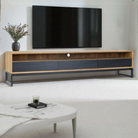 Entertainment Unit Lowline With 3 Drawers Recycled Teak | Citra