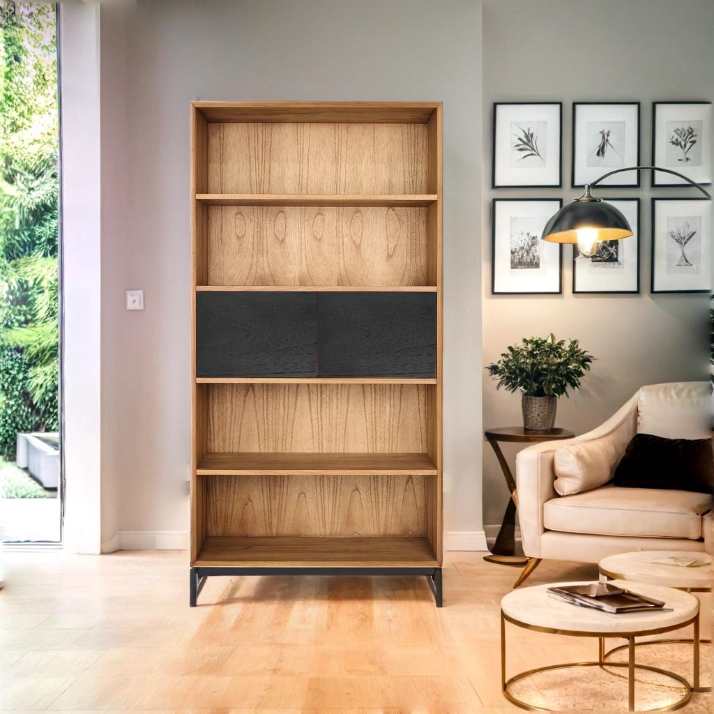 CITRA BOOKCASE WITH 2 DOORS