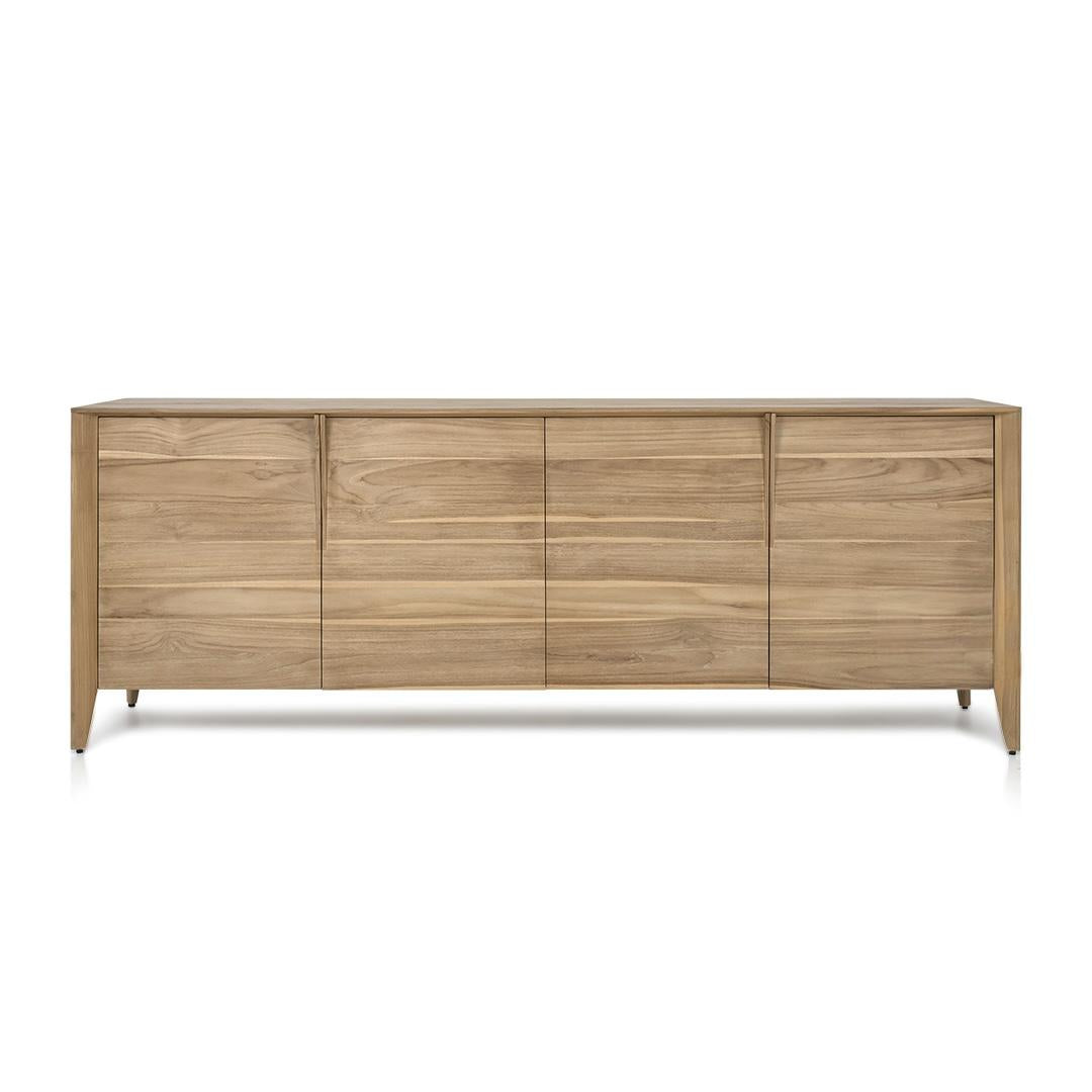 TALIA teak buffet sideboard with 4 doors front view