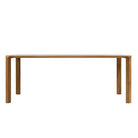 Glide reclaimed teak dining table