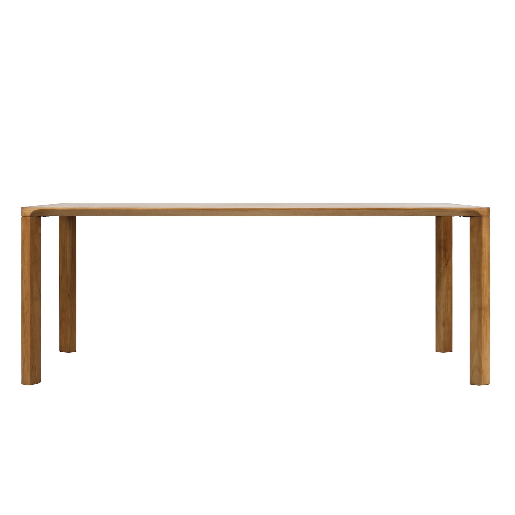 Glide reclaimed teak dining table