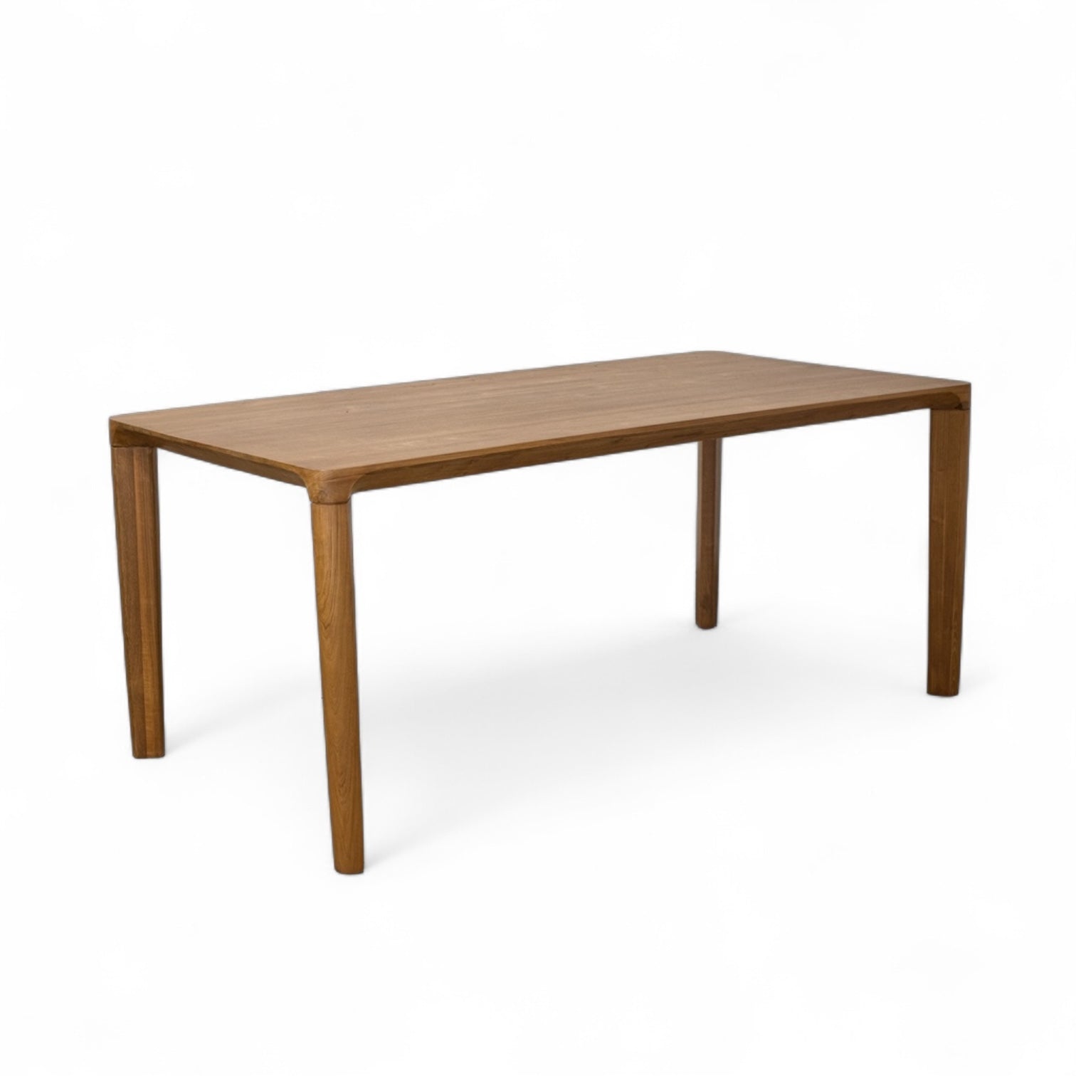 Glide teak dining table