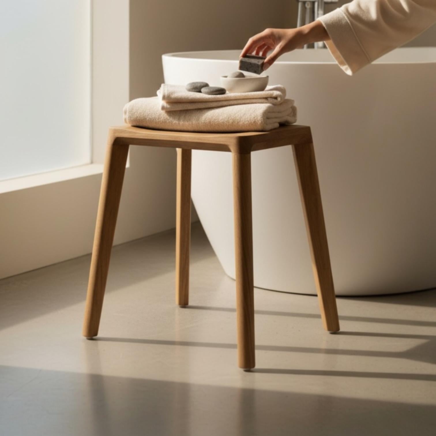 Glide Teak Stool