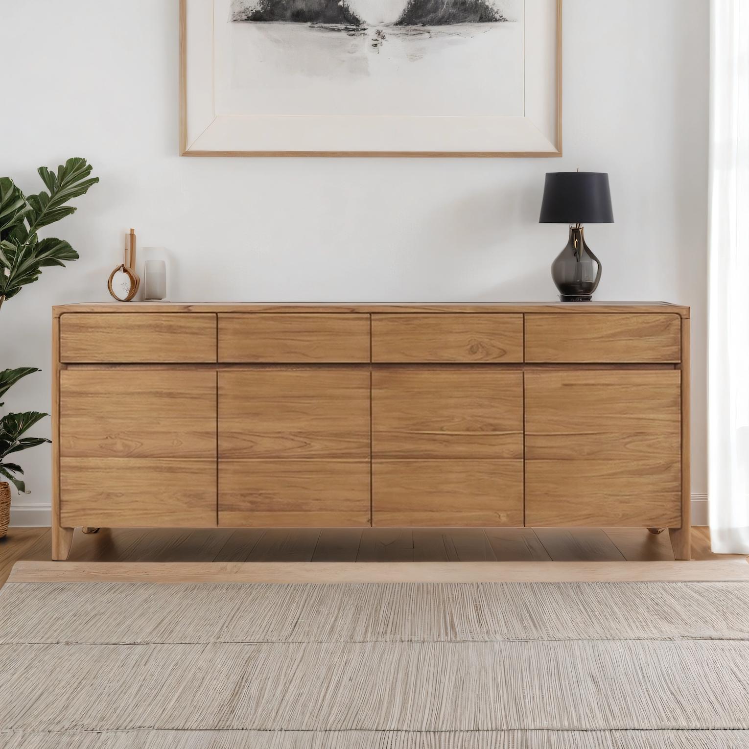 GLIDE BUFFET SIDEBOARD WITH 4 DRAWERS AND 4 DOORS