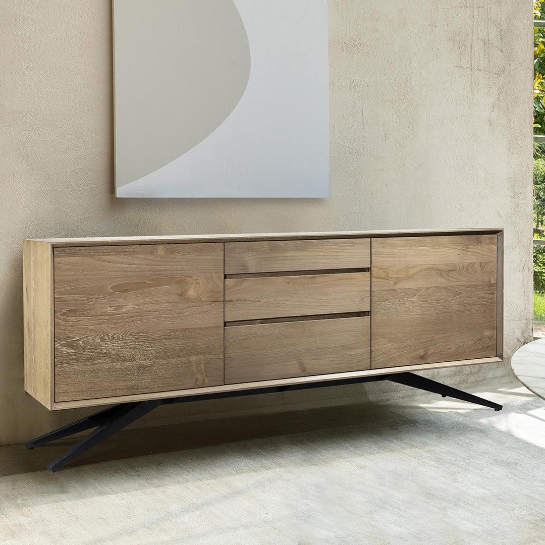 VICTORY BUFFET SIDEBOARD WITH 3 DRAWERS AND 2 DOORS