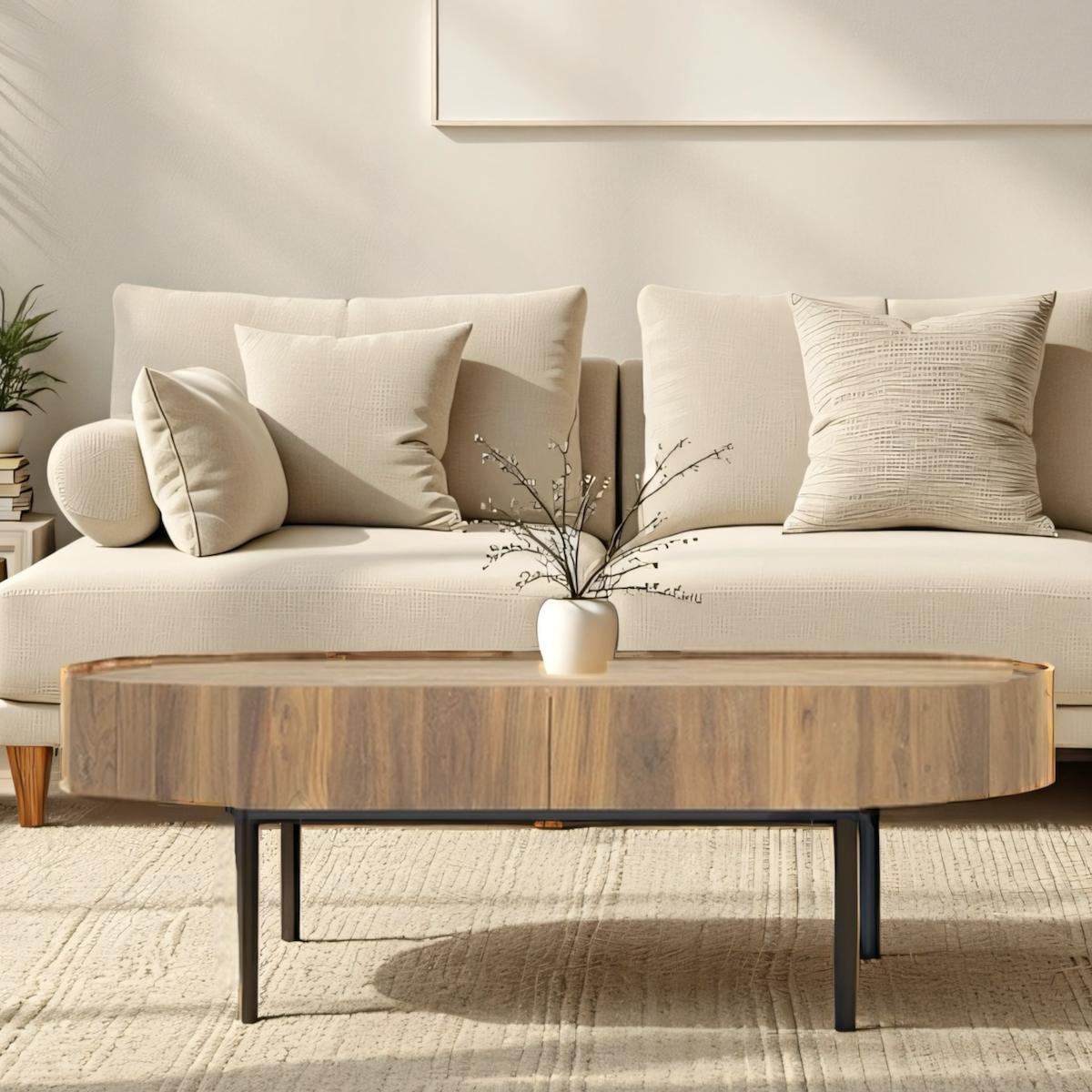 KUNO COFFEE TABLE WITH 2 DRAWERS