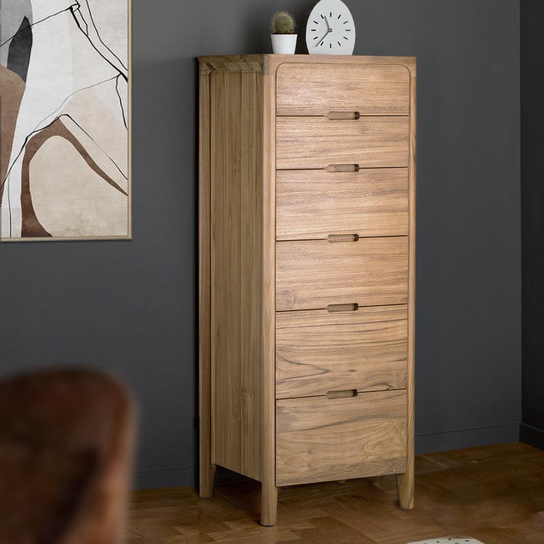 GLIDE TALL BOY WITH 6 DRAWERS