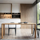 Glide reclaimed teak dining table 