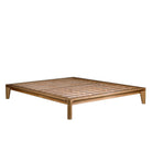 GLIDE King & Queen Beds – Solid Recycled Teak with Natural Loom Headboard